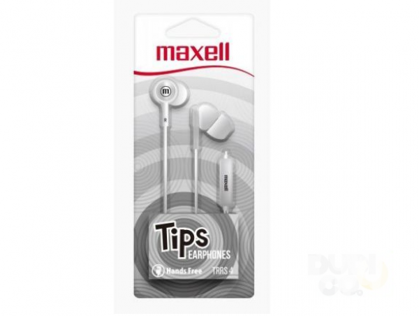 MAXELL SLUSALICE IN-TIPS STEREO SA MIKR,BELE (DUD)