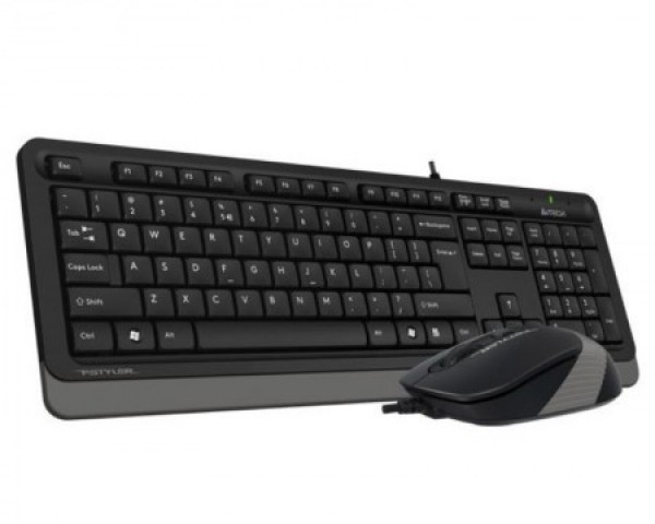 A4 TECH F1010 USB US SIVA TASTATURA+USB BELI MIS