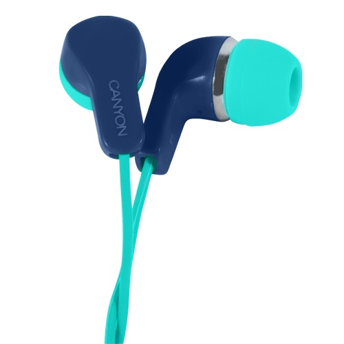 CANYON EPM-02 stereo slušalice sa mikrofonom Green+Blue 1.2m